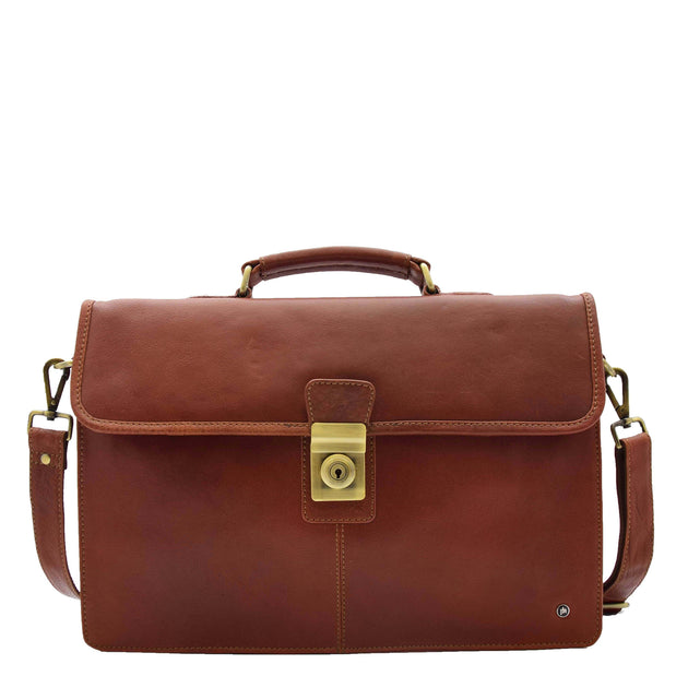  Leather briefcase business bag conference bag satchel