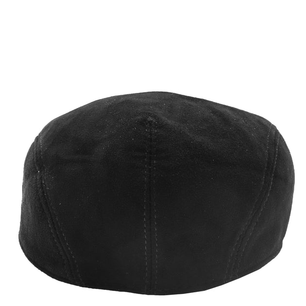 Plain black best sale flat cap