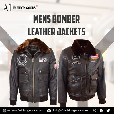 Add a Men’s Bomber Leather Jacket to Your Wardrobe as Age-Old Classic Fashion Apparel