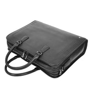 Real Leather Briefcase Multi Pockets Laptop Case Business Office Bag AG5A Black-6