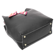 Women PU Leather Handbag Removable Pouch Fashion Crossbody Bag A862 Black-7