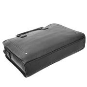 Real Leather Briefcase Multi Pockets Laptop Case Business Office Bag AG5A Black-7