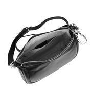 Women Real Leather Shoulder Bag Casual Multi Strap Hobo Handbag A928 Black-5