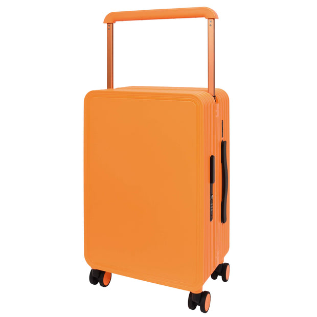 Cabin Size Suitcase 4 Wheels Hard Shell USB Port TSA Lock Travel Luggage Savant Orange-1