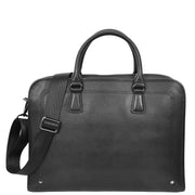 Real Leather Briefcase Multi Pockets Laptop Case Business Office Bag AG5A Black-9