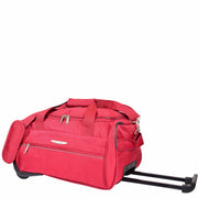 Overnight Wheeled Holdall Travel Bag A405 Red-3