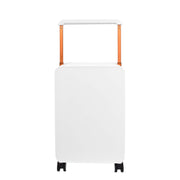 Cabin Size Suitcase 4 Wheels Hard Shell USB Port TSA Lock Travel Luggage Savant White-2