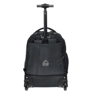 Backpack On Wheels Cabin Size Multi-use Travel Rucksack Laptop Bag Tram Black