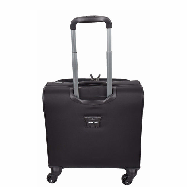 4 Wheel Pilot Case Cabin Travel Trolley Bag Black A1 Fashion Goods