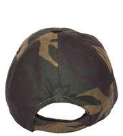 Waterproof Cotton Baseball Cap with Genuine Leather Peak and Adjustable Strap A19 Camouflage-4