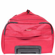 Overnight Wheeled Holdall Travel Bag A405 Red-4