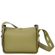  Womens Real Leather Shoulder Bag Casual Box Shape Hobo Handbag A060 Olive Green-6