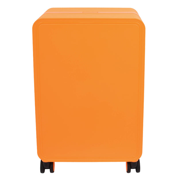 Cabin Size Suitcase 4 Wheels Hard Shell USB Port TSA Lock Travel Luggage Savant Orange-6