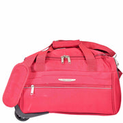 Overnight Wheeled Holdall Travel Bag A405 Red-6