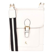 Real Leather Crossbody Bag Women's Casual Style Messenger Xela White 7