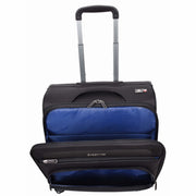 4 Wheel Pilot Case Multi Pockets For Laptop Documents Business Travel Bag Shuttle Black-4