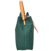 Women PU Leather Handbag Removable Pouch Fashion Crossbody Bag A862 Green-3