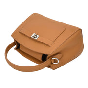 Womens Real Leather Top Handle Handbag Casual Outgoing Small Tote Bag A181 Camel-7