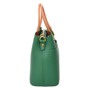 Womens Exquisite Leather Small Tote Smart Casual Fashion Crossbody Bag Allure Green-3