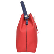 Women PU Leather Handbag Removable Pouch Fashion Crossbody Bag A862 Red-3