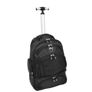 Rolling Backpack on Wheels Cabin Size Multi-use Travel Rucksack Wanaka Black