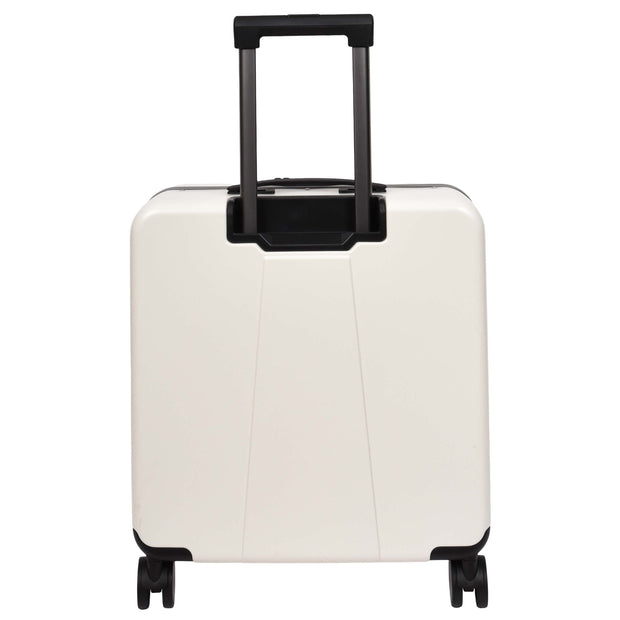 Pilot Case Hard PC Laptop Bag 4 Wheels Business Travel Luggage Scoot Off White-2