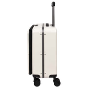 Pilot Case Hard PC Laptop Bag 4 Wheels Business Travel Luggage Scoot Off White-3