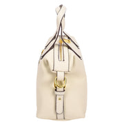 Womens Real Leather Handbag Medium Satchel Casual Outgoing Fashion Bag A556 Beige