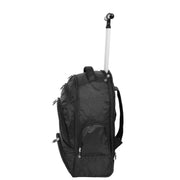 Rolling Backpack on Wheels Cabin Size Multi-use Travel Rucksack Wanaka Black