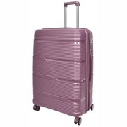 Expandable Hard Shell Luggage PP 8 Wheels Suitcases TSA Lock Travel Bags Titan Purple large-1