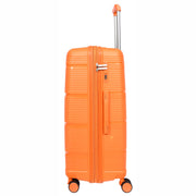 Expandable Hard Shell Luggage PP 8 Wheels Suitcases TSA Lock Travel Bags Titan Orange large-2