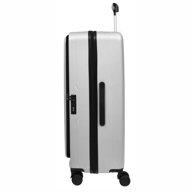 8 Wheel Luggage Expandable ABS Hard side TSA Lock Suitcases Travel Bags Voyager Silver large-3