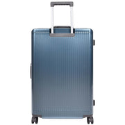 Hard side Spinner Luggage 8 Wheels Dual TSA Latch Metal Frame Suitcases Metatron Blue large-3