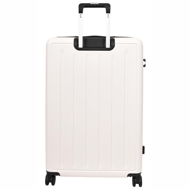 8 Wheel Luggage Expandable ABS Hard side TSA Lock Suitcases Travel Bags Voyager White large-2