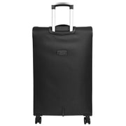 Ultra Lightweight Suitcases Expandable Soft 8 Wheel Luggage Travel Bags Cuba Black large-2