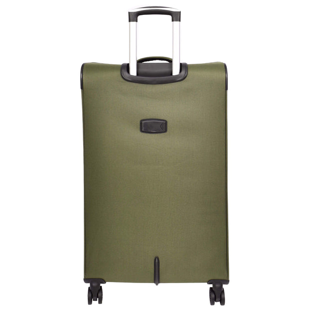 Ultra Lightweight Suitcases Expandable Soft 8 Wheel Luggage Travel Bags Cuba Khaki large-2