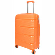 Expandable Hard Shell Luggage PP 8 Wheels Suitcases TSA Lock Travel Bags Titan Orange medium-1