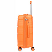 Expandable Hard Shell Luggage PP 8 Wheels Suitcases TSA Lock Travel Bags Titan Orange medium-2