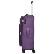 Ultra Lightweight Suitcases Expandable Soft 8 Wheel Luggage Travel Bags Cuba Purple medium-3