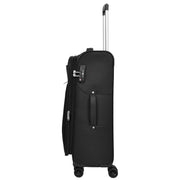 Ultra Lightweight Suitcases Expandable Soft 8 Wheel Luggage Travel Bags Cuba Black medium-3