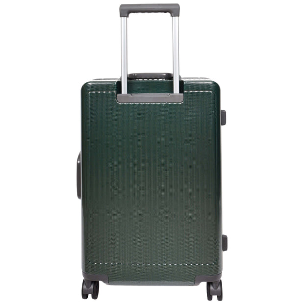 Hard side Spinner Luggage 8 Wheels Dual TSA Latch Metal Frame Suitcases Metatron Green medium-3