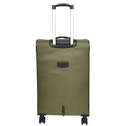 Ultra Lightweight Suitcases Expandable Soft 8 Wheel Luggage Travel Bags Cuba Khaki medium-2