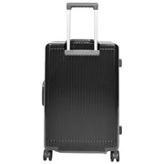 Hard side Spinner Luggage 8 Wheels Dual TSA Latch Metal Frame Suitcases Metatron Black medium-3