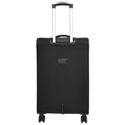 Ultra Lightweight Suitcases Expandable Soft 8 Wheel Luggage Travel Bags Cuba Black medium-2