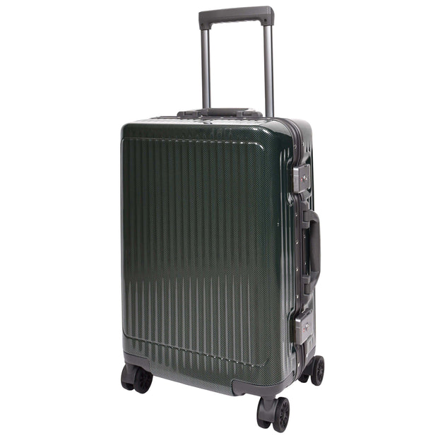 Hard side Spinner Luggage 8 Wheels Dual TSA Latch Metal Frame Suitcases Metatron Green small-1