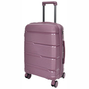 Expandable Hard Shell Luggage PP 8 Wheels Suitcases TSA Lock Travel Bags Titan Purple small-1