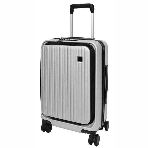 8 Wheel Luggage Expandable ABS Hard side TSA Lock Suitcases Travel Bags Voyager Silver small-1