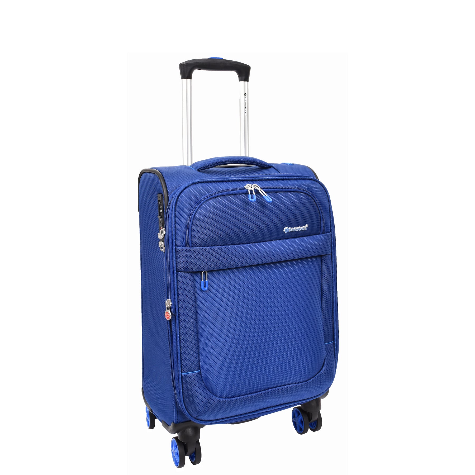 4 Wheel Suitcases Lightweight Soft Luggage Navy A1 Fashion Goods