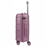 Expandable Hard Shell Luggage PP 8 Wheels Suitcases TSA Lock Travel Bags Titan Purple small-2