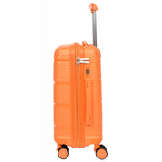 Expandable Hard Shell Luggage PP 8 Wheels Suitcases TSA Lock Travel Bags Titan Orange small-2